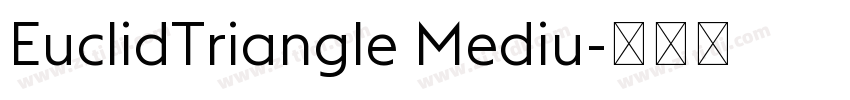 EuclidTriangle Mediu字体转换